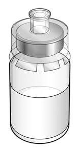 Pasul 3 Pregătiţi seringa cu apă sterilă Utilizaţi: Seringa preumplută cu apa sterilă şi piston Înainte să