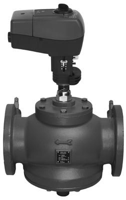 Údajový list Tlakovo nezávislý vyvažovací regulátor prietoku s regulačným ventilom AB-QM DN 10-250 Ventil AB-QM s pohonom je regulačný ventil s