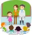 Σχολιατρική Υπηρεσία και σχολείο Το σχολείο συνεργάζεται στενά με την επισκέπτρια υγείας, η οποία πραγματοποιεί προληπτικές εξετάσεις για τα παιδιά.