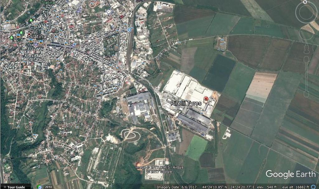 administrativ a Municipiul Slatina in zona delimitata de Strada Recea/DJ653, raul