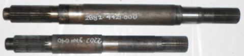 Axle parts 2882-4421-000 Final drive shaft long 655mm 22T (48mm) x 23T