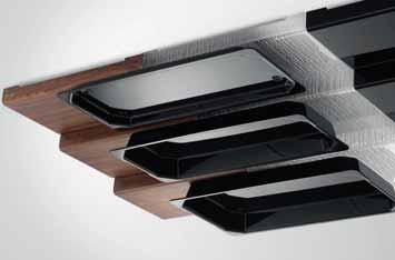 λευκό ACB01-25-BK high gloss μαύρο ACB01-25-FR ματ αμμοβολή Σύστημα μπουφέ «Ασύμμετρα