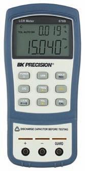 18 LCR Meter 1,999 count display Seven capacitance ranges to 600µF Six resistance ranges to 20MΩ Five inductance ranges to 20H Compact full featured meter provides inductance, capacitance and