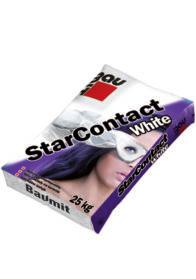 P ASISTEN} {I SERVICII PREMIUM BAUMIT Baumit StarContact White Adeziv alb [i mas\ de [paclu pe baz\ de ciment de `nalt\ calitate pentru Sistemul Termoizolant Baumit Star, `ndepline[te to]i parametrii