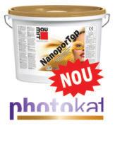 Termoizola]ie Premium pe Via]\ P P Baumit NanoporTop - Tencuial\ decorativ\ cu efect de autocur\]are Tencuială decorativă `n strat subţire, cu proprietăţi speciale `mpotriva murdăriei şi efect de