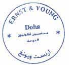 صص.ب ١٦٤ الدور الشالش برج عبدالغني طريق المطار الدوحة دولة قطر تليفون: +٩٧٤ ٤٤٥ ٧٤١١١/٤٤٥ ١٤٥٩٩ فاكسس: +٩٧٤ ٤٤٤ ١٤٦٤٩ www.ey.