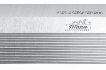 Cuţite de rindeluit cu canale de fi xare Material: HSS 6 % W 1.3343 M2, HSS 18 % W 1.3355 T1, HLS 13 % Cr 1.2379 D2 Utilaj: frezarea profi lurilor, prelucrarea scândurilor şi prismelor din lemn.