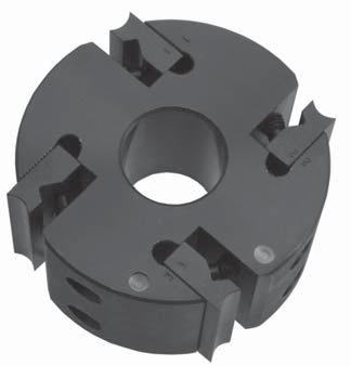 Cap de freză profilat cu sistem de siguranţă Utilaje: prelucrare profilată a lemnului de esenţă tare şi moale, a materialelor nelaminate de frezat, de rabotat pe mai multe feţe, etc.
