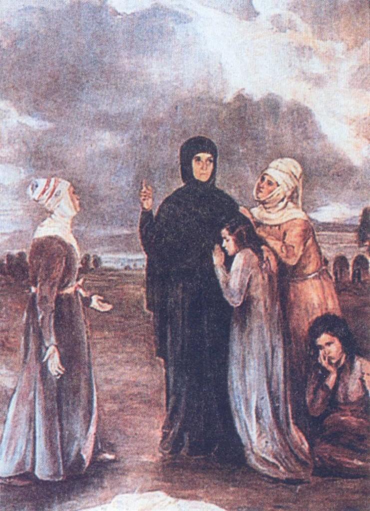 τοῦ ἁγίου Ἀνδρέα ποὺ εἶδε στὸν ὕπνο της, ἔχτισε ἕνα μοναστήρι μὲ ἐκκλησία στὄνομά του. Εἶναι ἡ ἐκκλησιὰ ποὺ σῴζεται ἀκόμα πλάγι στὸ μέγαρο τῆς Ἀρχιεπισκοπῆς στὴν ὁδὸ Ἁγίας Φιλοθέης.