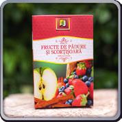 FRUCTE DE PĂDURE și scorțișoară o Descriere produs: Ceai aromat, reconfortant, vitaminizant. Nu conține coloranți.