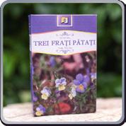 trei frați pătați Viola Tricolor o Descriere produs: Specie anuală sau hibernantă, înaltă de 10-14 cm, cu frunze ovate, flori cu 5 petale inegale și diferit colorate - 2 superioare violacee, 2