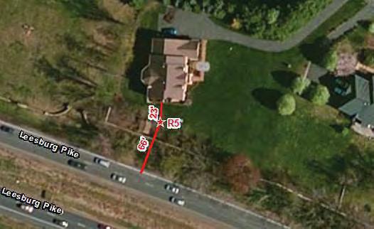 Site # R5 Done By: JJW/KTT Meter: 10411 Van Pattern Lane, Great Falls,