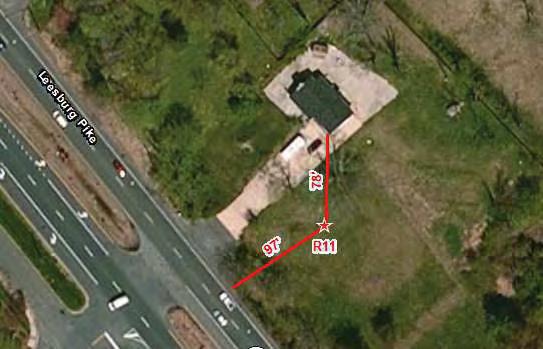 Site # R11 Done By: JJW/KTT Meter: 9026 Leesburg Pike, Vienna,