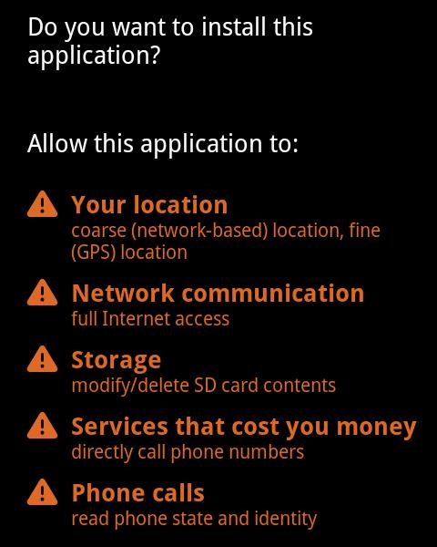 Κατανόηση των Permissions (Comprehension of Permissions) Όπως είπαμε, στο Διαδικτυακό ερωτηματολόγιο η κατανόηση μετρήθηκε από τις απαντήσεις των χρηστών στις 3 τυχαίες ερωτήσεις από αυτές στην