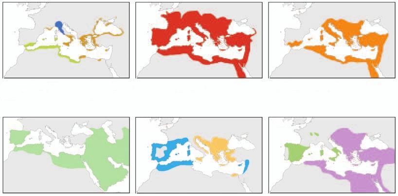 «όχι» αν η Μεσόγειος (ή μεγάλα τμήματά της) ήταν κάτω από την κυριαρχία ενός λαού σε διάφορες φάσεις της ιστορίας. 2.