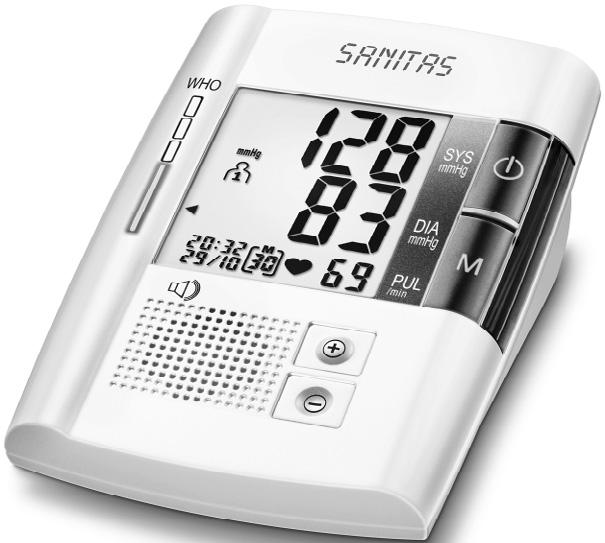 SBM 15 P Instruções de utilização Medidor de tensão arterial falante...2 10 G W Instruction for Use Speaking upper arm blood pressure monitor.