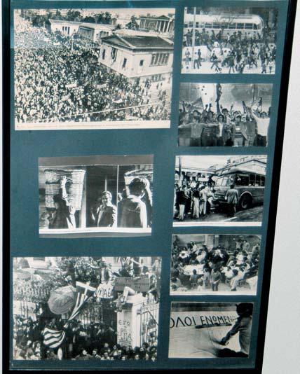 Κορυφαία, ασφαλώς, στιγµή σ αυτή τη µακρά ιστορία του εκείνες οι ηµέρες του Νοέµβρη του 1973, κατά τις οποίες φοιτητές του Ε- ΜΠ πήραν την απόφαση να εγκλειστούν στα ιστορικά κτίρια του Ιδρύµατος, να