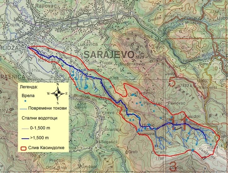 Бранислав Ј. Драшковић сливу, са мало сталних и повремених кратких притока чија дужина не прелази 3 km.