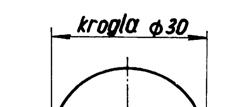 KOTIRANJE KROGLE Kroglo kotiramo tako, da napišemo pred koto z znakom Φbesedo krogla. ZAPOREDNO KOTIRANJE Mere nanizane druga za drugo.