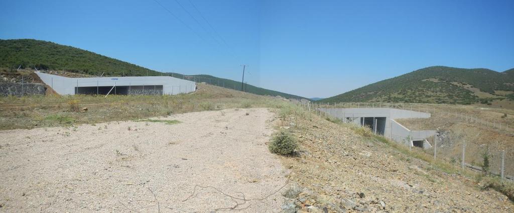 Δίδυμη άνω διάβαση πανίδας (πράσινες γέφυρες) στη Χ.Θ. 43