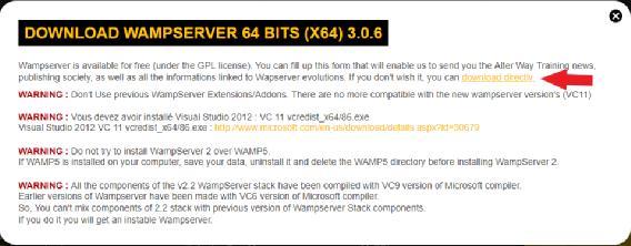 Εικόνα 18: WampServer Download (2) Στο pop-up που θα