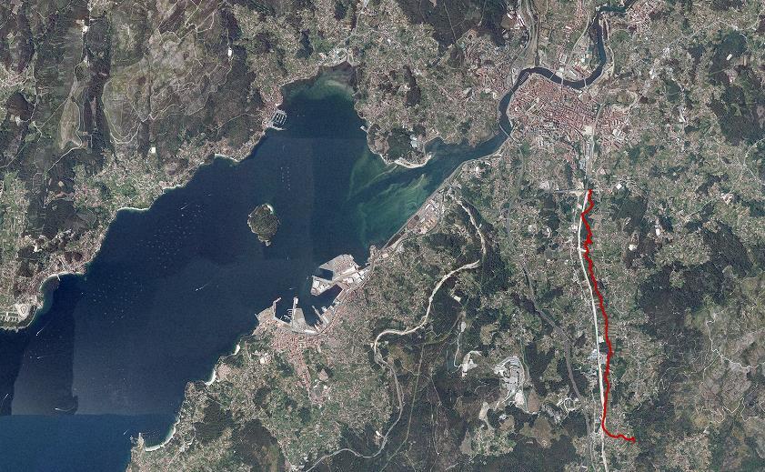 CAPÍTULO 2. ZONA DE ESTUDO 2.1. SITUACIÓN XEOGRÁFICA O río nace no Mato da Xestiña, lugar da Boullosa, parroquia de Figueirido no concello de Vilaboa.
