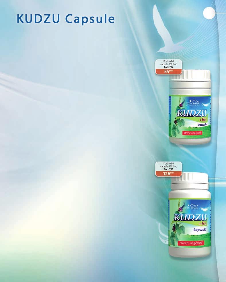 107 KUDZU+B6 capsule Istoricul plantei: În medicina chineză planta este folosită în scopuri medicinale de secole.