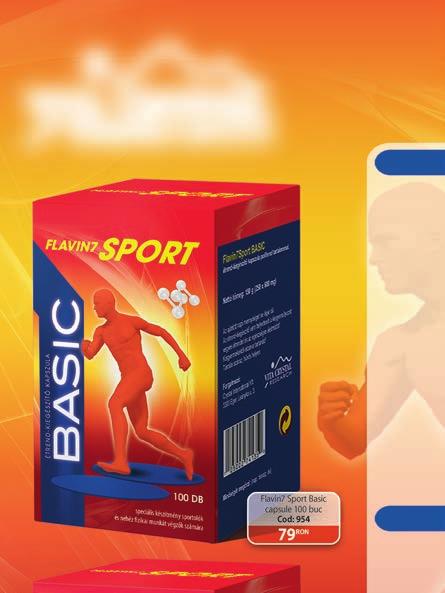 Familia produselor FLAVIN 7 SPORT FlaVIn7 sport BasIC capsule Produsul Flavin7 sport Basic este un complex de substanţe minerale, oligoelemente,