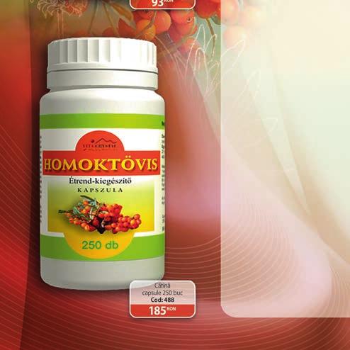 Dintre toţi arbuștii fructiferi de la noi, fructul de cătină are cel mai mare conţinut de vitamina C (500-900 mg/100g), astfel fiind un puternic stimulator al sistemului imunitar; de asemenea are