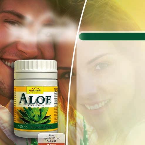 aloe Vera capsule Remediu complex Aloe vera este cunoscută din vechime ca și elixirul minune al longevităţii.