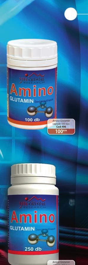 Un nou produs din familia Amino 89 amino GlUTamIn capsule L-glutamina, care poate fi considerată mama tuturor compușilor amino, este cel mai popular aminoacid.