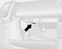 204 Φροντίδα οχήματος Φως στο ντουλαπάκι συνοδηγού 1. Αφαιρέστε το κάλυμμα χρησιμοποιώντας ένα κατσαβίδι με επίπεδη μύτη. 2.