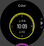 3.35. Προσόψεις ρολογιού Το Suunto Spartan Trainer Wrist HR διατίθεται με πολλές προσόψεις για να διαλέξετε, τόσο σε ψηφιακό όσο και σε αναλογικό στυλ. Για αλλαγή της πρόσοψης του ρολογιού: 1.