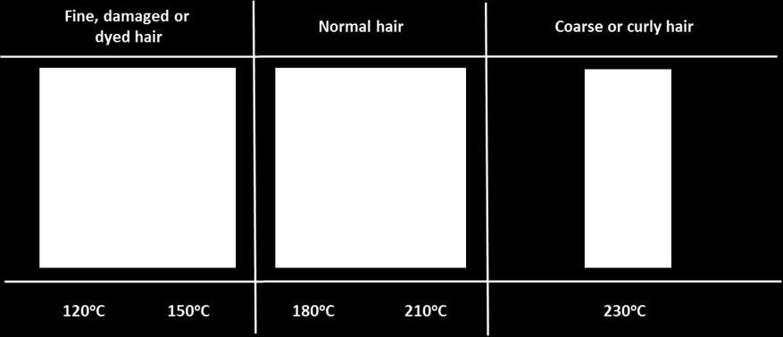 Divide the hair into sections. Note: For best results, each section should be as thick as the plate (3) and should not exceed the width of the plate. 3.