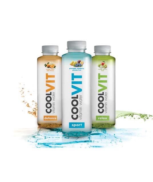 Τα πλεονεκτήματα του Coolvit Προϊόν λίγων θερμίδων 100% Αναφορά Τιμών Διατροφής Αποστειρωμένη εμφιάλωση LOW calories UV protected NO