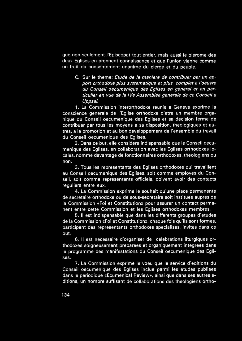 Assemblee generale de ce Conseil a Uppsal. 1.