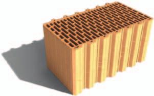 Elementele tradiţionale de zidărie cu nut şi feder sunt potrivite pentru realizarea zidurilor interioare şi exterioare portante de 45, 38 şi 30 cm, pentru ziduri portante interioare de 25 cm, precum