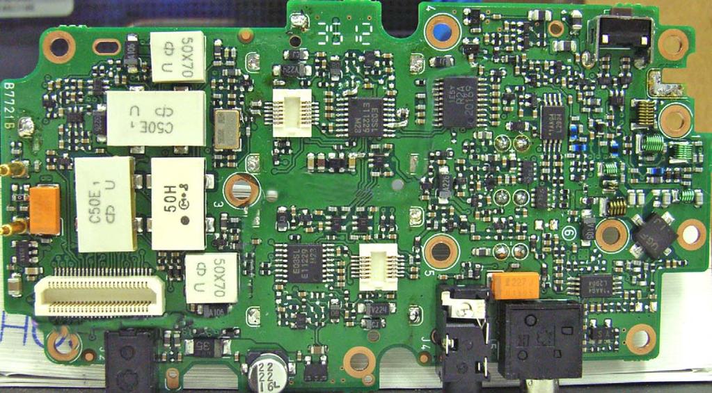 MAIN UNIT (TP VIEW) CURRENT DETECTR (IC) PWER (Q4) APC (IC4) LINE REGULATR (IC) ATT (Q97) ATT (Q96) RF (Q78) VCC LINE (Q8) VCC LINE (Q) D/A CNVERTER (IC9) LCK VLTAGE BUFFER (Q4) PLL IC (Band B) (IC4)