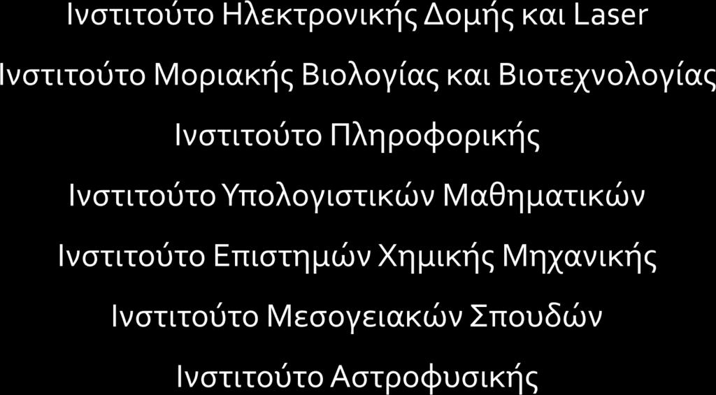 Τα Ερευνητικά