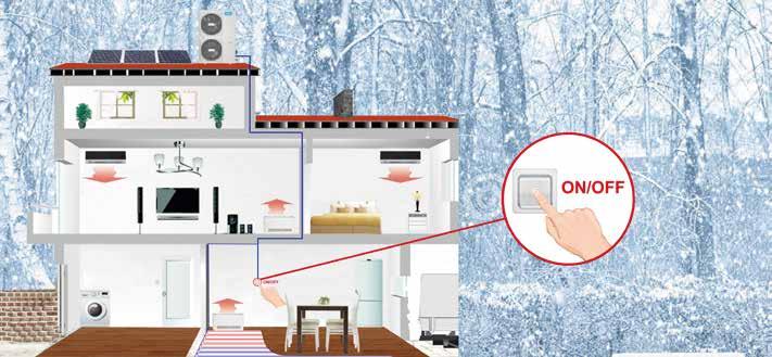 Easy installation Compact structure design and leak-tight refrigerant circuit save you much installation labor.