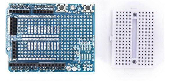 7 Κέλυφος πρωτοτύπου Atmega328P και breadboard