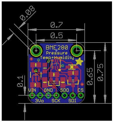 Adafruit BMP280 Barometric Pressure +