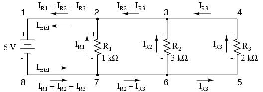 paralel. Marime R 1 R 2 R3 Total Unitate E 6 6 6 6 V I 6m 2m 3m 11m A R 1k 3k 2k 545,45 Ω Calculând toate valorile tensiunilor şi curenţilor din acest circuit, obţinem tabelul alăturat.