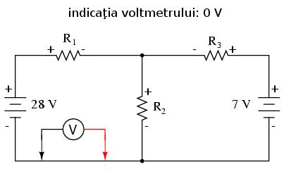 Toate calculele efectuate de acum încolo se vor baza pe direcţia presupusă a curenţilor prin nodul ales.