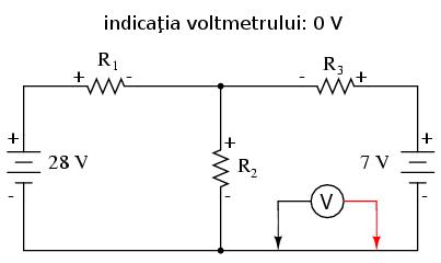 Evident, nu cunoaştem încă valoarea căderilor de tensiune la bornele rezistorilor R 1 şi R 2 aşa că nu putem introduce valorile lor reale în ecuaţie în acest moment.