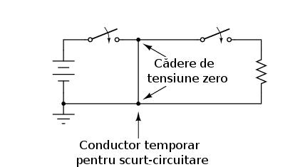 Observaţi că nu este nevoie de încă un întrerupător în partea de jos a circuitului.