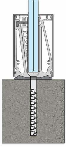 2x19 Μύτη σταυρός ΡΗ2 Cross bit ΡΗ2 F85-1K50 Τύπος Κάγκελου Balustrade Type Θερμικά Ψημένος Υαλοπίνακας Tempered Glass Panel Ύψος κάγκελου με υαλοπίνακα Height of