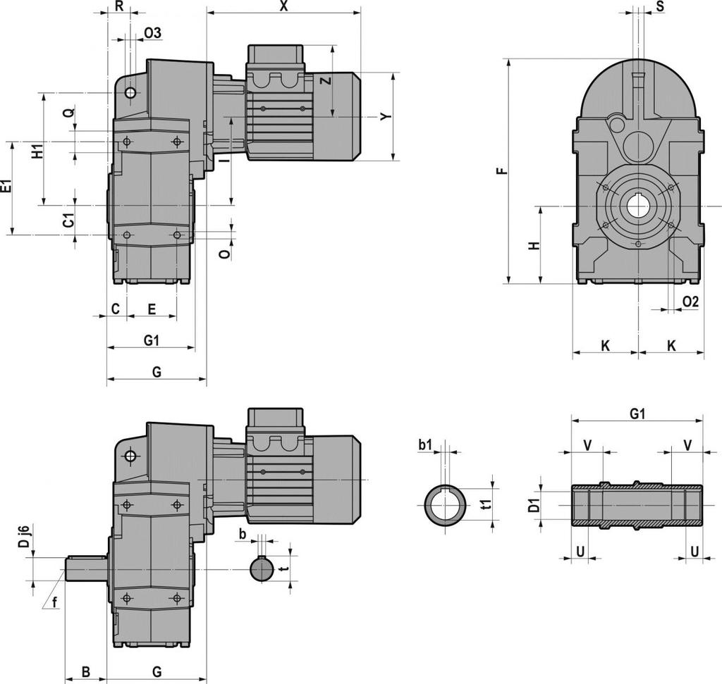 S Seres / ATEX / IEC 3.1 REDUCERS/GEARMOTOR 3.1.2 CS 052.