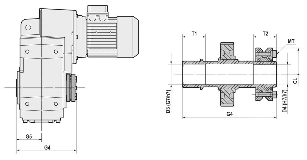 S Seres / ATEX / IEC 4.5 SHRINK DISC D3 D4 G4 G5 T1 T2 CL MT 12.