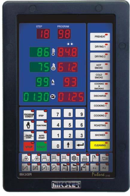 2.PANOUL DE COMANDĂ MIKSTER MCC 2100 Toate operaţiuniile legate de pornirea, programarea şi modificările manuale ale controlerului se efectuază cu ajutorul panoului de comandă.